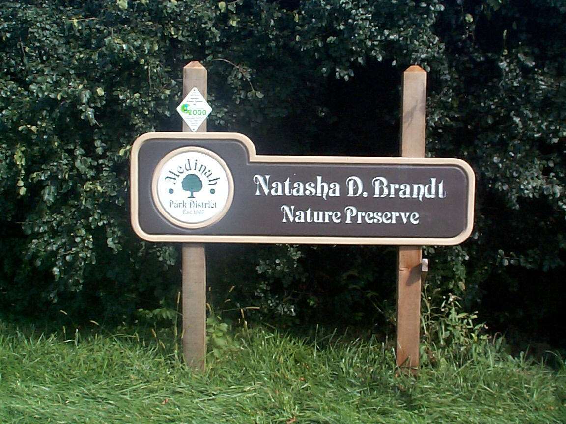 Natasha Brandt Nature Preserve Sign